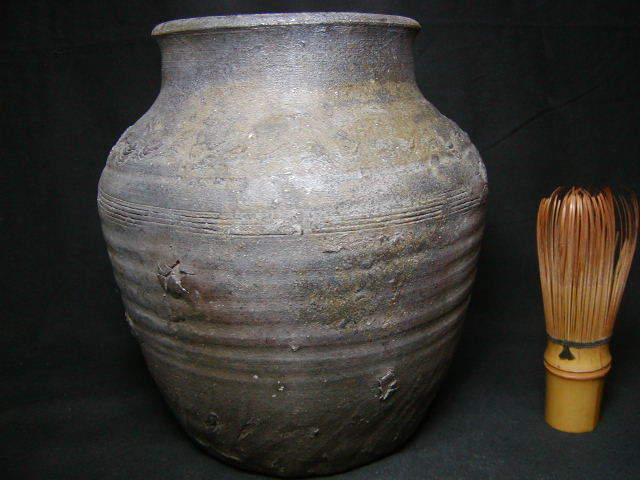 初だし 備前焼 古備前焼 種壺水指にも 時代品 煎茶道具 鉄瓶 紫砂壺