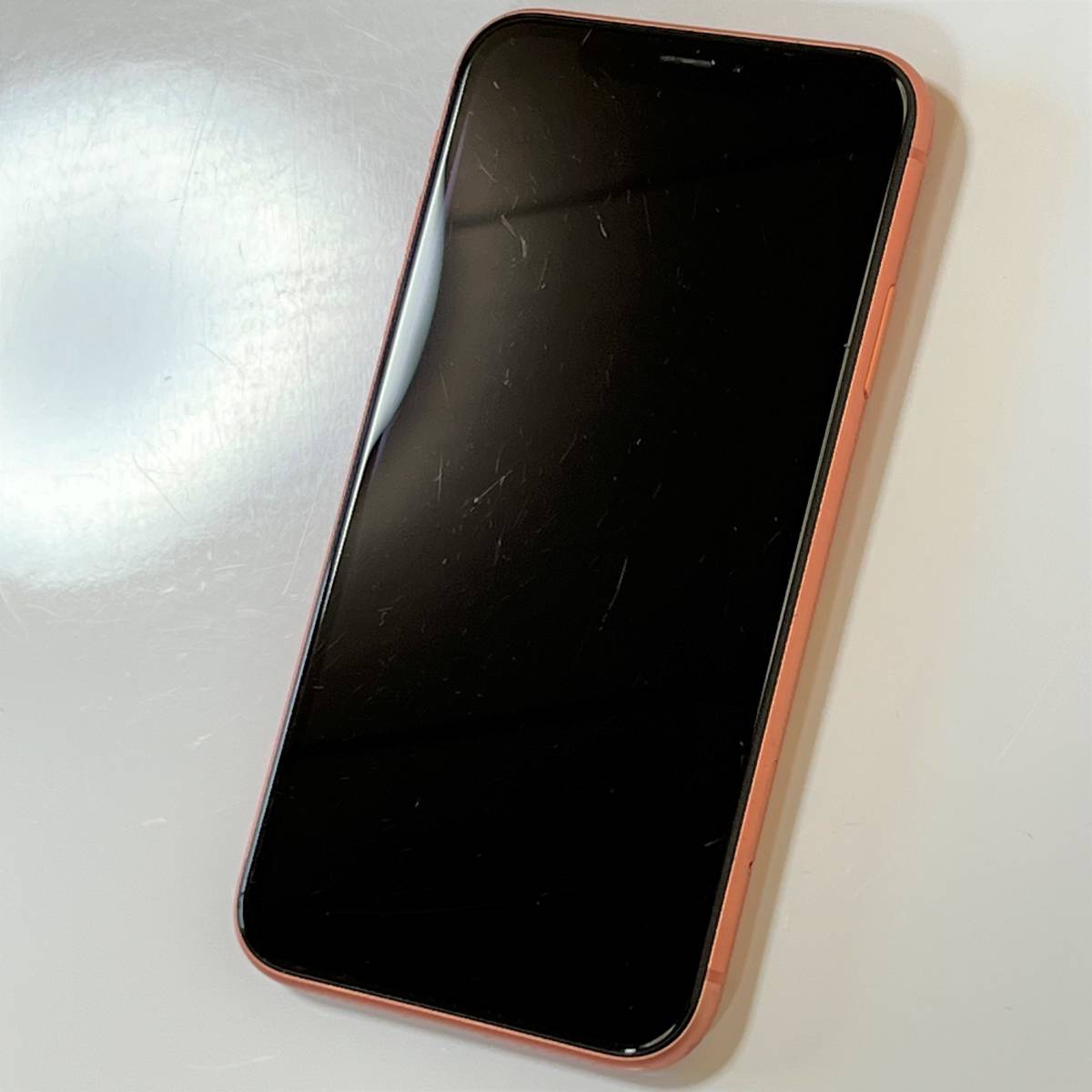 SIMフリー iPhone XR コーラル 128GB MT0T2J/A バッテリー最大容量89