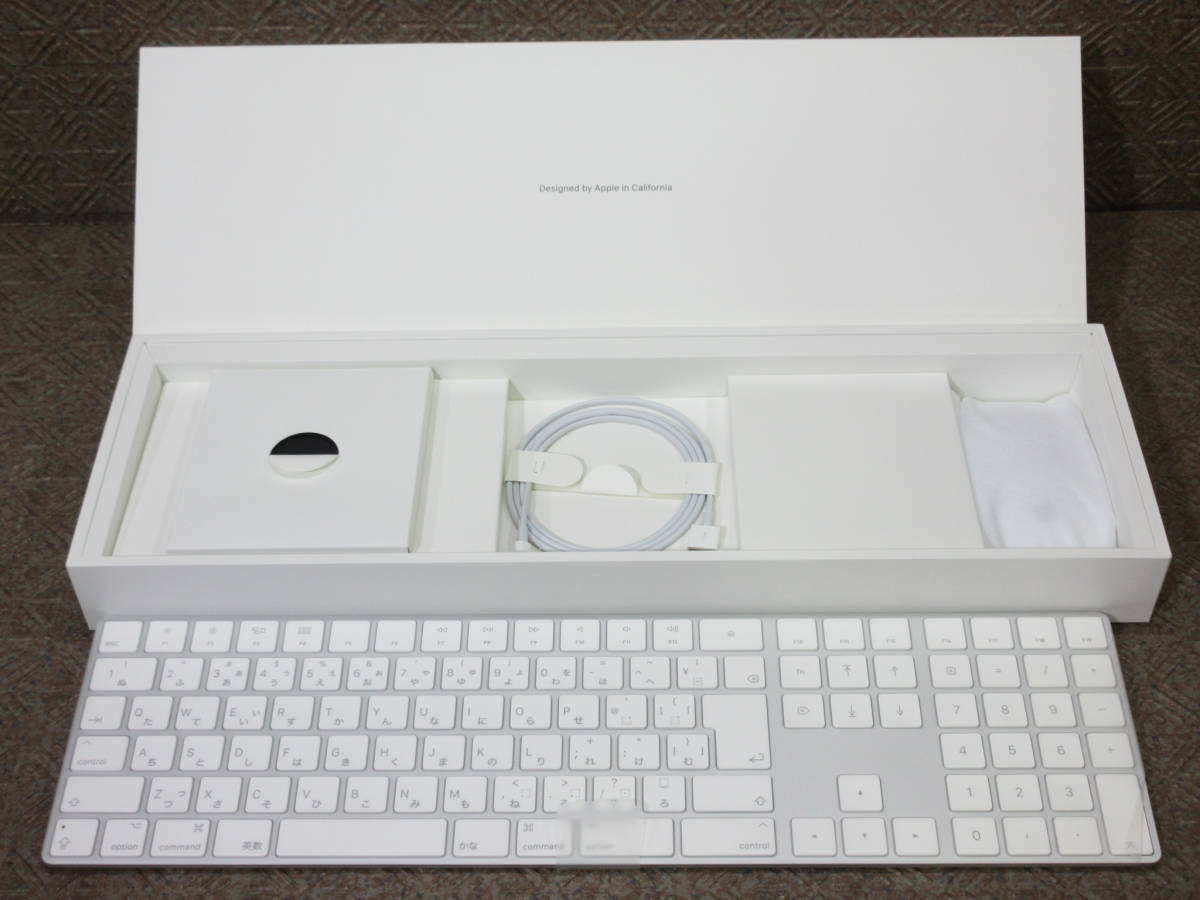 【未使用品】Apple Magic Keyboard (テンキー付き) A1843 ワイヤレスキーボード / Magic Mouse マウス A1657 / No.P927
