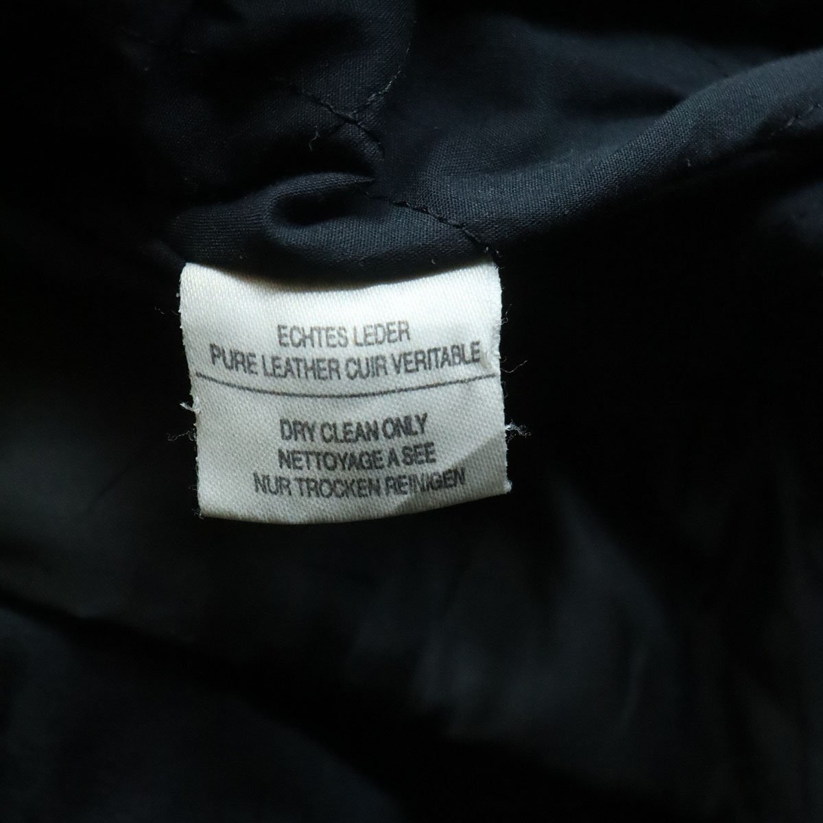 B3S/T1.10-1　ECHTES LEDER　本革　レザージャケット　トラッカージャケット　レースアップ　革ジャン　皮ジャン　バイカー　XXL　ブラック