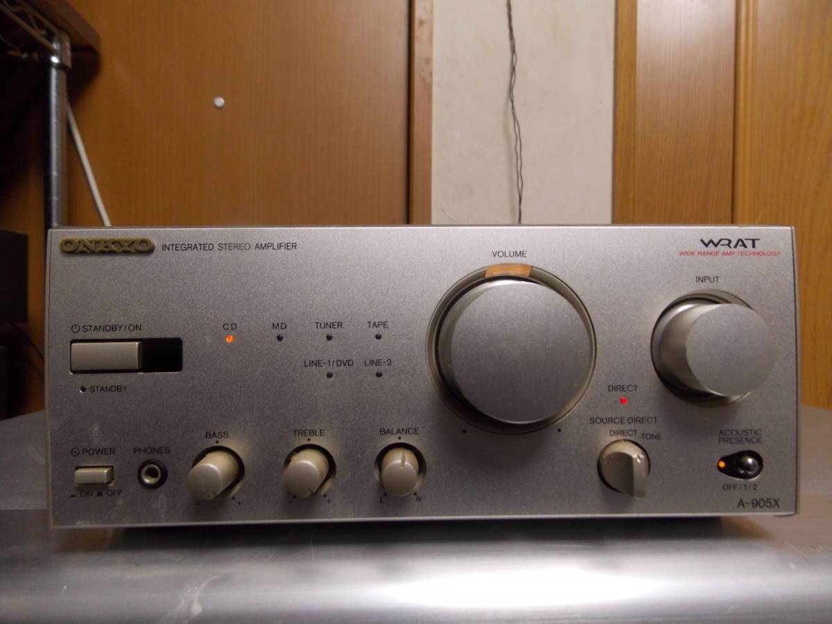 ☆整備済み☆ONKYO A-905TX SPリレー交換済み 取説あり 上美品⑨
