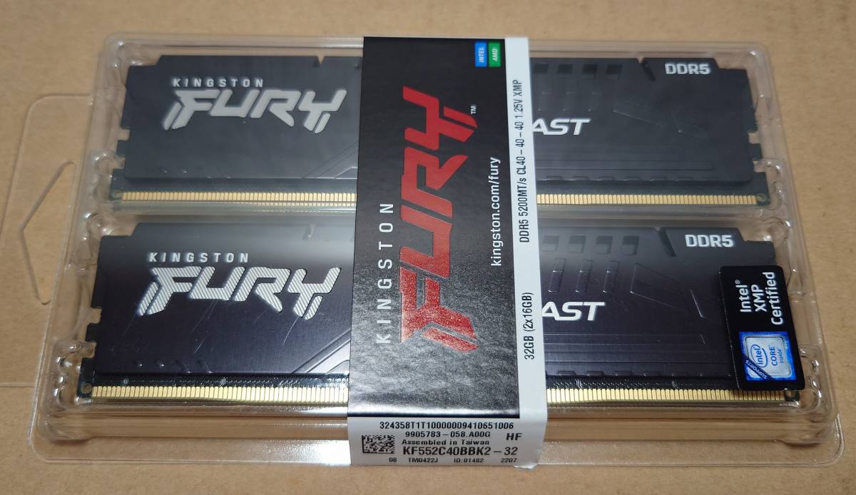 Kingston メモリ 32GB DDR5 5200 16GB×2 Kingston 32GB 5200」の人気