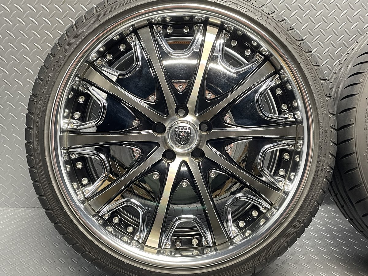 中古】クラブ リネア CL30 F19×8J+48 R19×8.5J+48 PCD100 中古】クラブ リネア CL30 F19×8J+48 R19×8.5J+48 PCD100