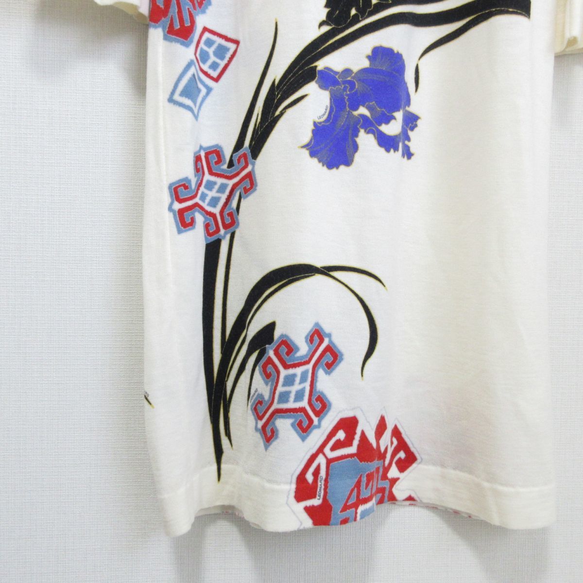 LEONARD レオナール 七分袖 花柄 FASHION ワンピース - M 総柄 LEONARD