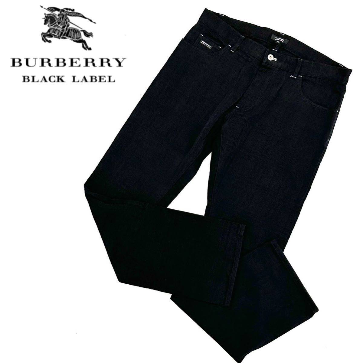  良品 三陽商会 BURBERRY ブラックレーベル シャドーチェック柄 パンツ ストレート パンツ 85 黒／ブラック バーバリー メンズ ボトムス(ボトムス)｜売買されたオークション情報、yahooの商品情 男性用