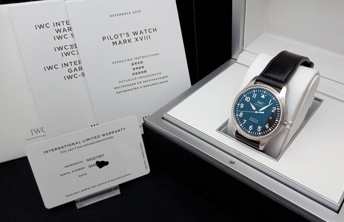 IWC パイロットウォッチ MARK XVIII マーク18 IW327001 自動巻 メンズ 
