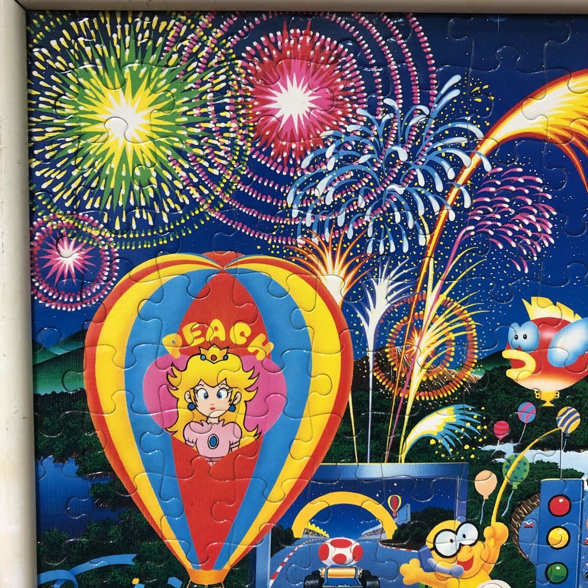 ②スーパーマリオカート ジグソーパズル 完成品 当時物 レトロ