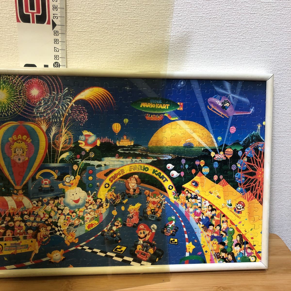 ②スーパーマリオカート ジグソーパズル 完成品 当時物 レトロ