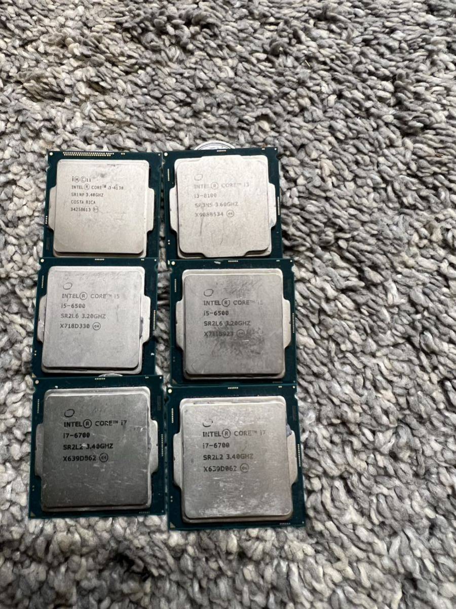 CPU Intel Core i7 Core i5 Core i3 合計6枚現状品 Core Intel i5