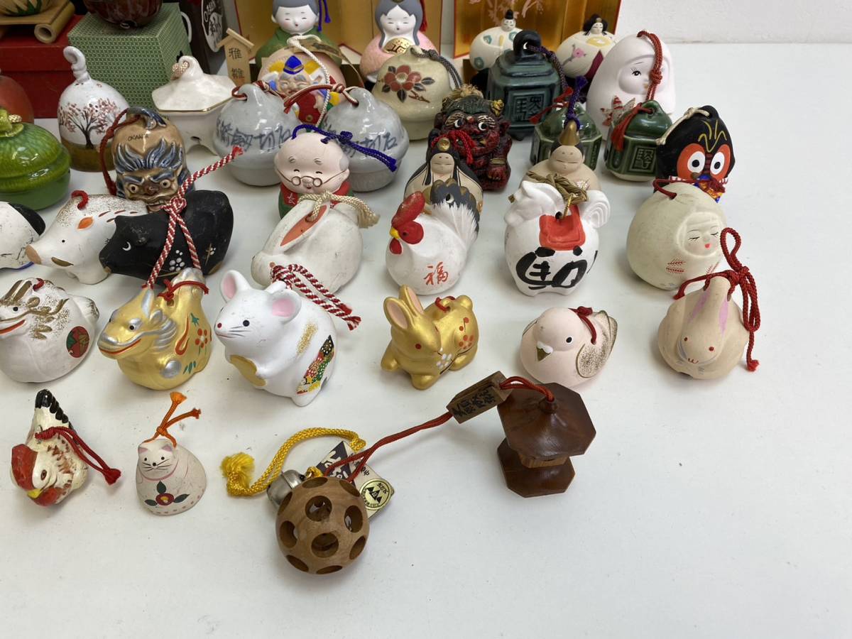 23E0116 伝統工芸品 約80点以上 土鈴 民芸品 土人形 鈴 陶器 置物 大量