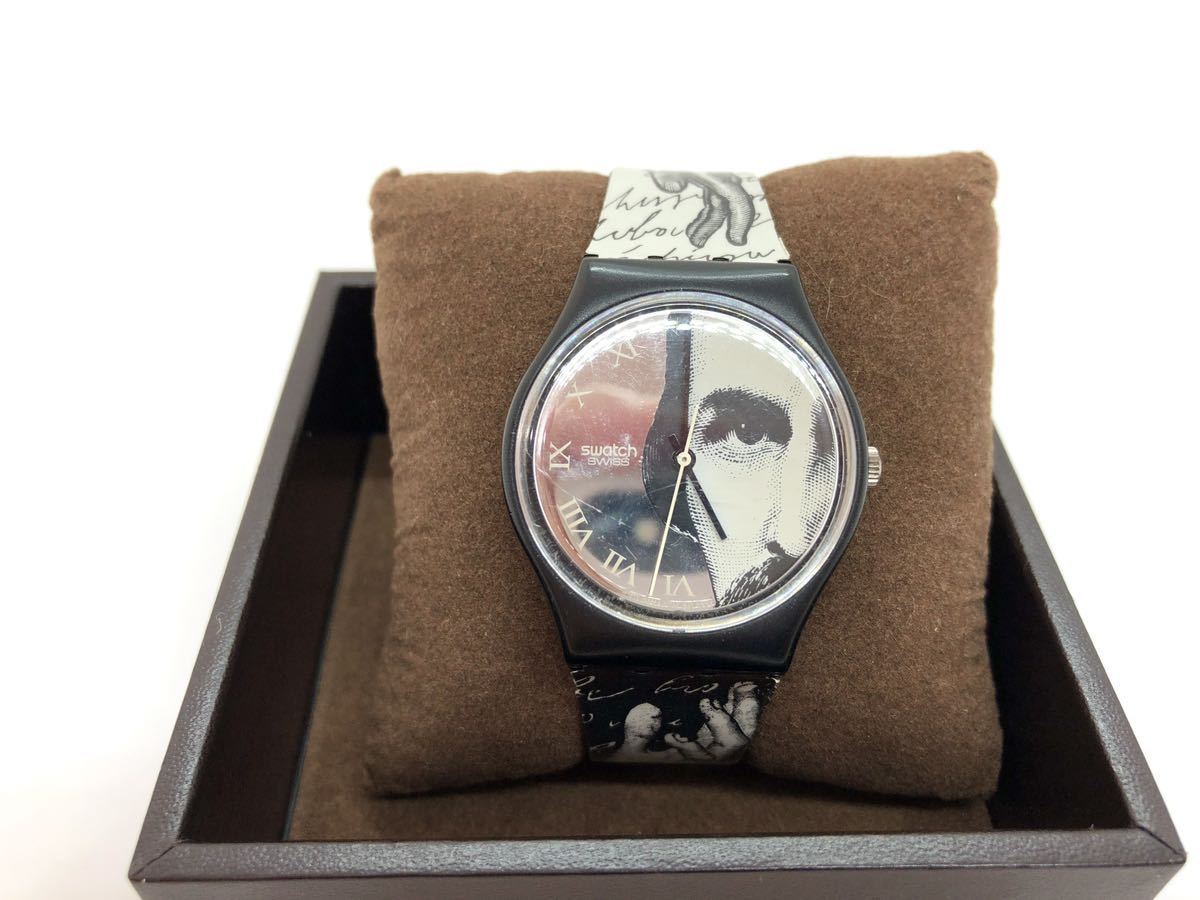送料無料】Swatch 1992 Glance Piero Fornasetti Classic Authentic 