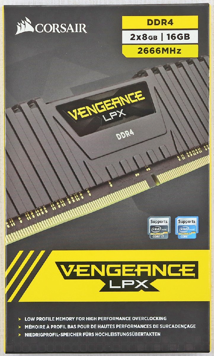 P◎中古品◎PCパーツ『メモリ VENGEANCE LPX』 DDR4 2×8GB 16GB 2666MHz