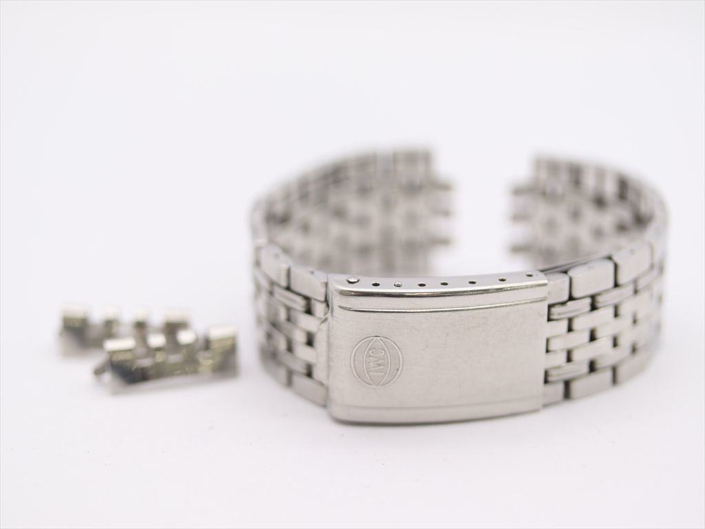 1円 正規良品 IWC 純正ベルト 18ｍｍ用 シルバーカラー メンズ腕時計用 NKM 2000000