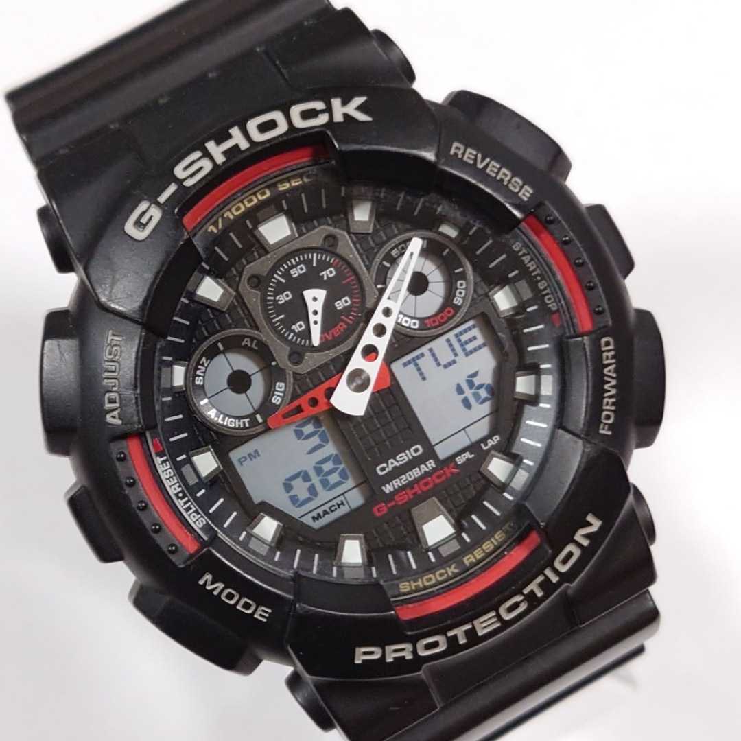 ☆CASIO　G-SHOCK カシオ　Gショック アナデジ　GA-100★ G-SHOCK カシオ Gショック CASIO アナデジ
