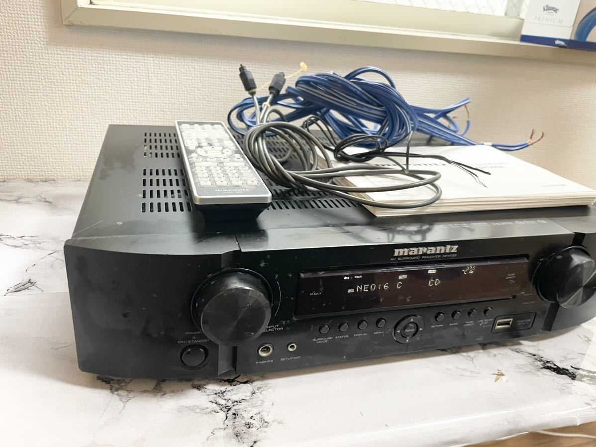 used品】MARANTZ マランツNR1602 AVアンプ 通電確認済み NR1602