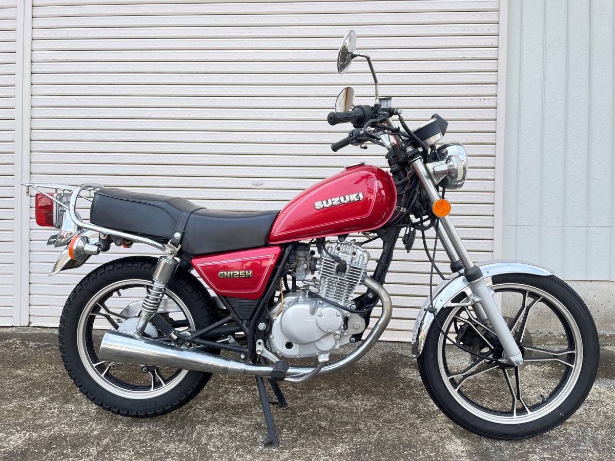 1万円スタート!!スズキ☆GN125H☆LC6PCJG☆登録書類あり☆千葉県 1万円スタート!!スズキ☆GN125H☆LC6PCJG☆登録書類あり☆千葉県