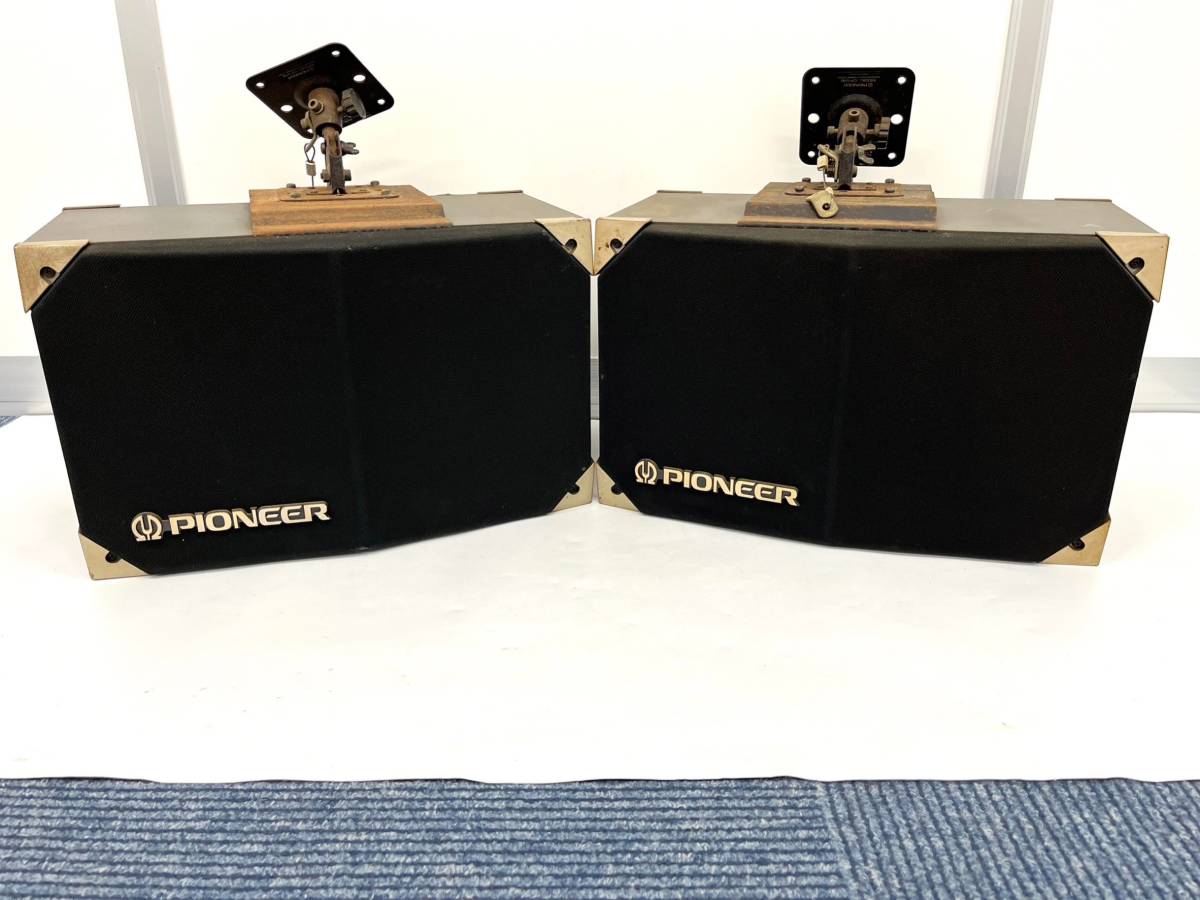 動作品 PIONEER パイオニア CS-V16 3way スピーカー ペア ブックシェルフ型 左右 セット カラオケ オーディオ機器 音響 D149