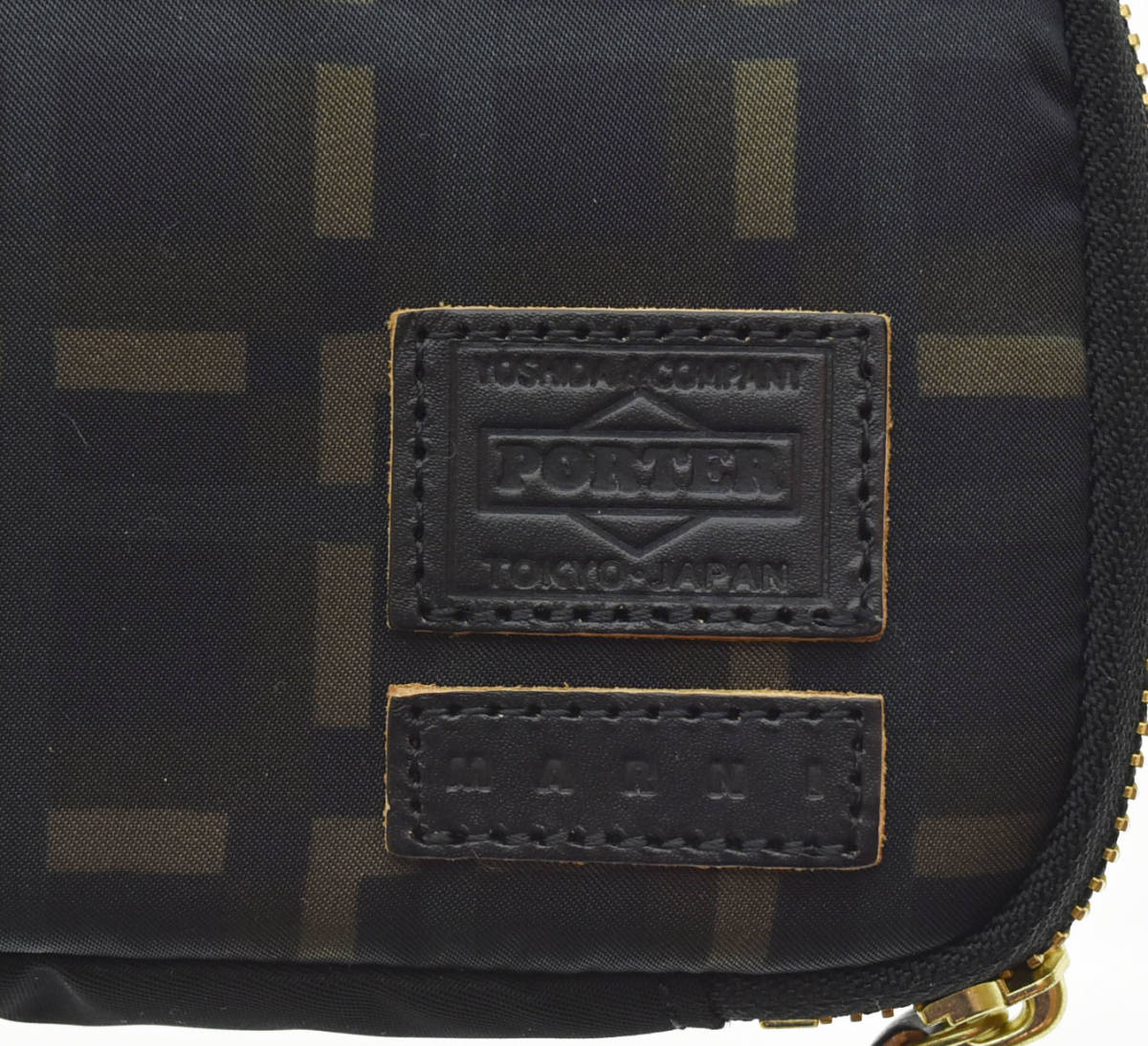 △ PORTER ポーター MARNI マルニ ラウンドファスナー 総柄 長財布 103 