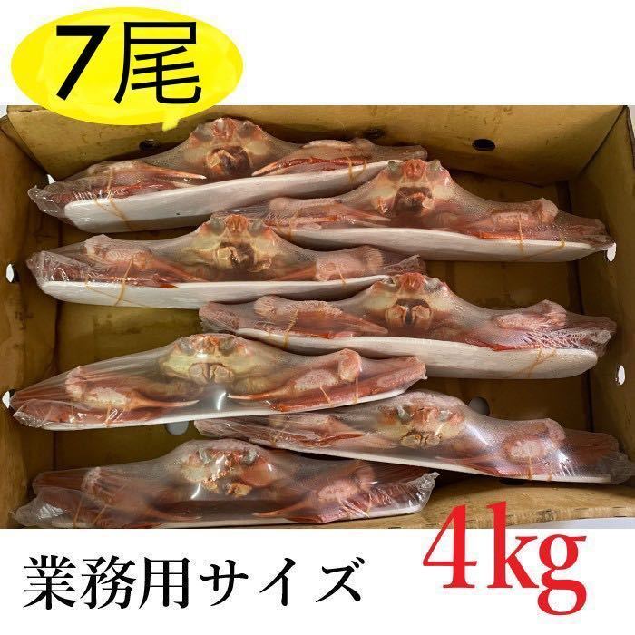 【メガ盛り!!】紅ズワイガニ姿　4kg（7尾入れ）　ボイル済み　冷凍　ずわいがに　ずわい蟹　かに　カニ　母の日　父の日　お歳暮　蟹