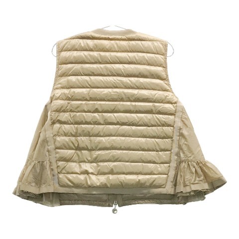 1円】MONCLER モンクレール HITOMI GILET フレアダウンベスト ベージュ