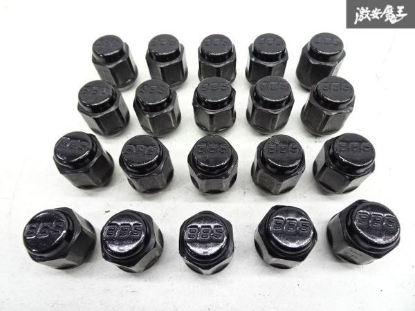 ☆納得！美品！☆ BBS ナット　M12 P1.5 20個セット　送料を着払いにしたので大幅に値下げいたしました。 BBS ホイールナット M12×P1.5 即納 ブラック 送料を着払い
