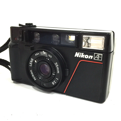 完動品 Nikon L35AF コンパクトフィルムカメラ Nikon L35AF 35mm 1:2.8 コンパクトフィルムカメラ 通電確認済み Nikon