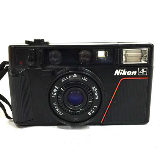 【完動品】Nikon L35AF ISO400 フィルムカメラ 動作確認済み Nikon L35AF 35mm 1:2.8 コンパクトフィルムカメラ 通電確認済み Nikon