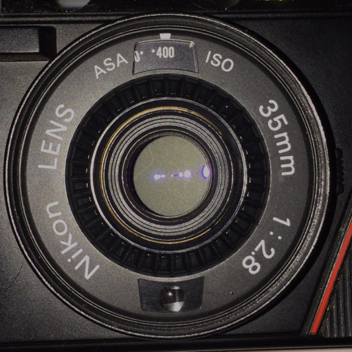 Nikon L35AF 35mm 1:2.8 コンパクトフィルムカメラ 通電確認済み Nikon