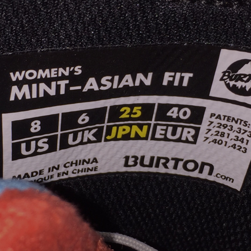 MINT BURTON 未使用級BURTON AFスノーボード レースブーツ 黒⁄ピンク