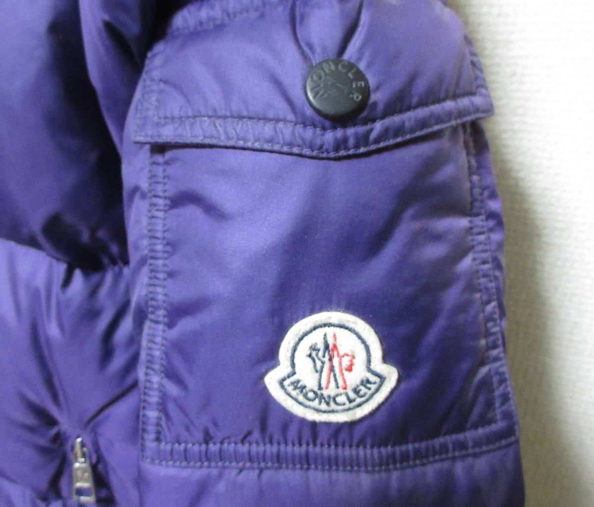 国内正規品 モンクレール バジーレ パープル サイズ0 MONCLER BAZILLE 