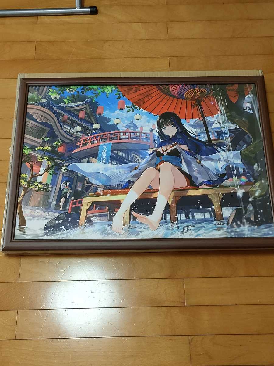 絵師100人展09 複製原画 藤ちょこ「水簾の街」 【公式通販】