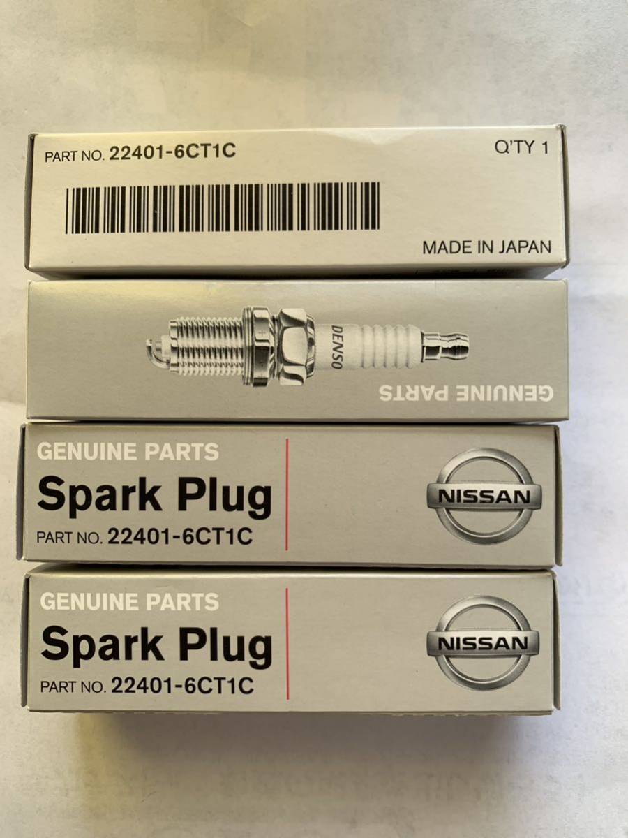 日産純正スパークプラグ C27セレナ等 4本 新品 22401-6CT1C DXE22H11C