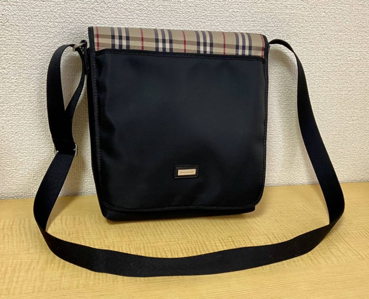 Tc133 BURBERRY LONDON バーバリー ナイロン ショルダーバッグ 