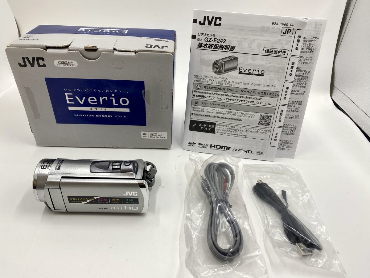 JVC Everio ハイビジョン メモリービデオカメラ GZ-E242-S（A190） JVC