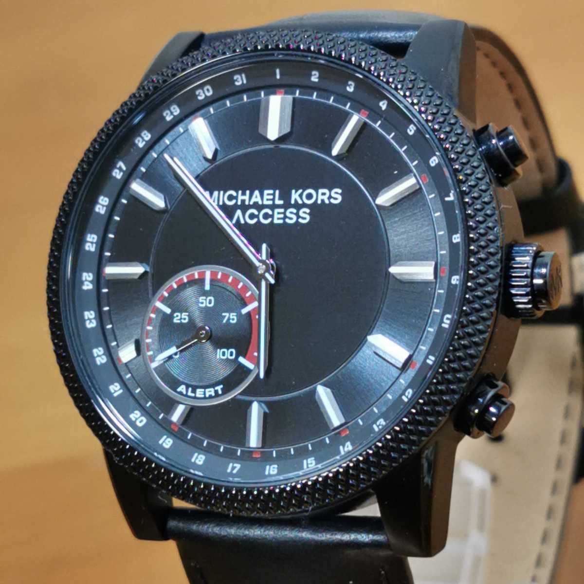 【極美品/動作確認済】マイケルコース腕時計　スマートウォッチ　MKT4025　ブラック文字盤　ユニセックス