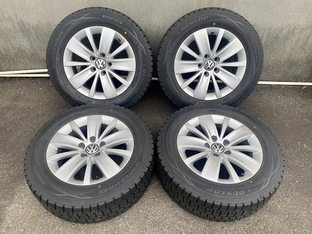 □VW フォルクスワーゲン シャラン 純正アルミホイール 6.5Jx16 