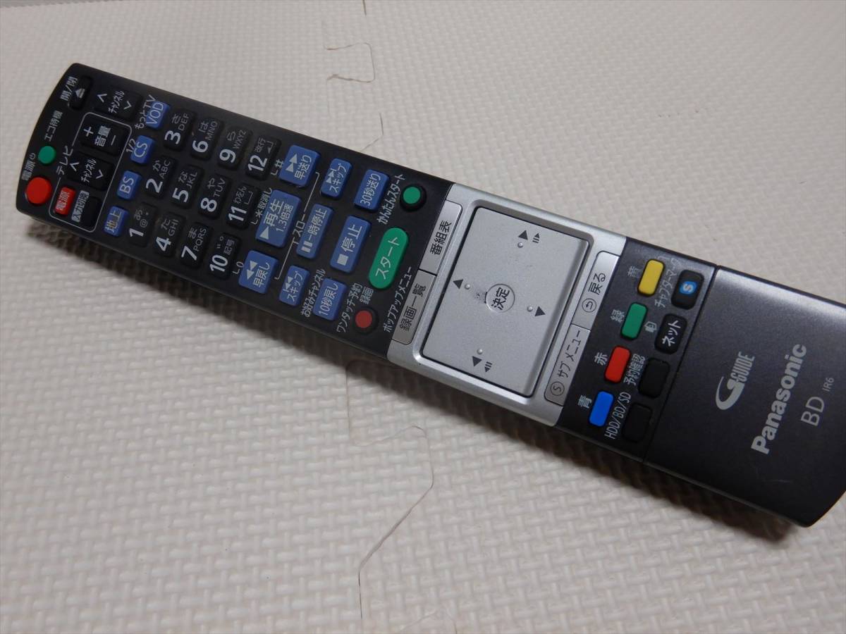 9-524 □中古 パナソニックBDレコーダー用リモコン N2QBYB000014