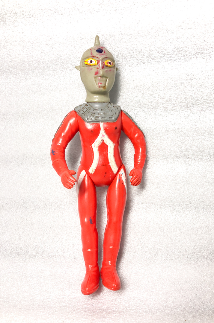 【ブルマァク初期セブン】昭和当時物 ウルトラセブン 顔グレー成形 入手困難 安い，大人気 ○ ウルトラセブン ○ ブルマァク ○ 当時物