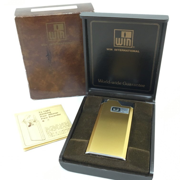 BAAU7020】WIN ウィン ライター #7100 ケース・箱付き(ガスライター 