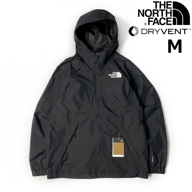 1円～!売切!【正規新品】THE NORTH FACE◆UP & OVER ANORAK アノラック マウンテンパーカー プルオーバー US限定 DRYVENT(M)黒 180915-60