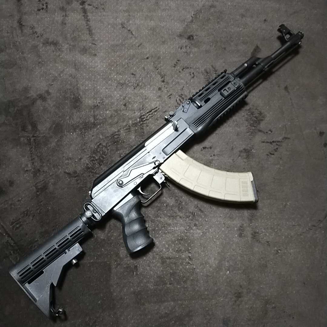 【動作確認済】メーカー不明　AK 電動ガン　M4　ストック