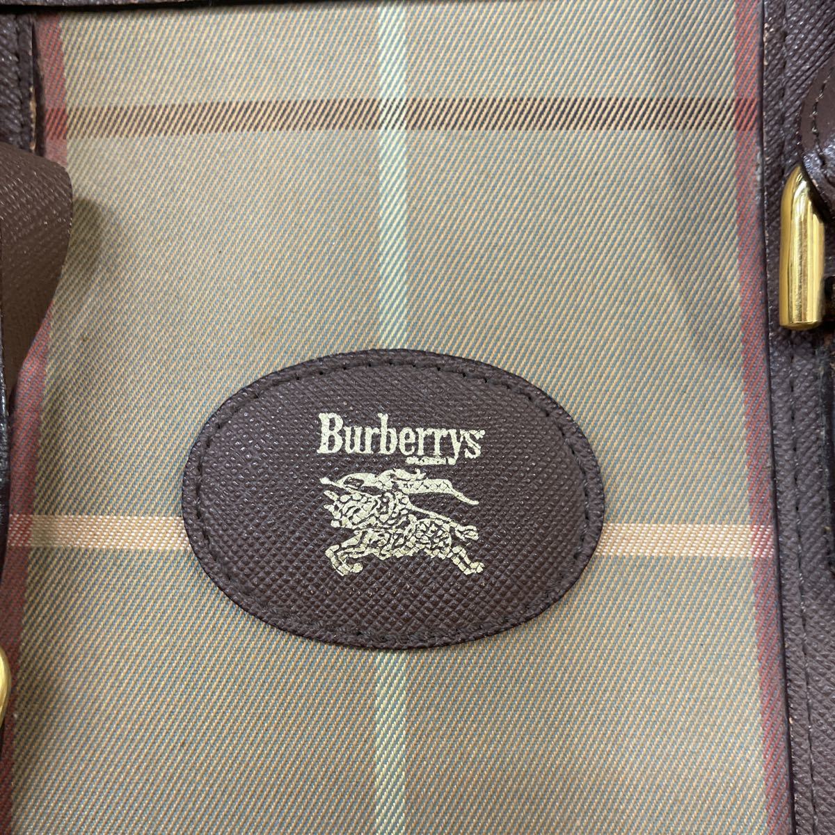 Burberrys バーバリーズ ボストンバッグ 玉虫色 ヴィンテージ