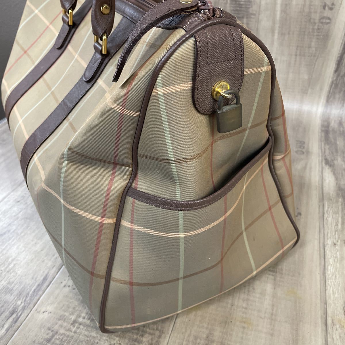 Burberrys バーバリーズ ボストンバッグ 玉虫色 ヴィンテージ