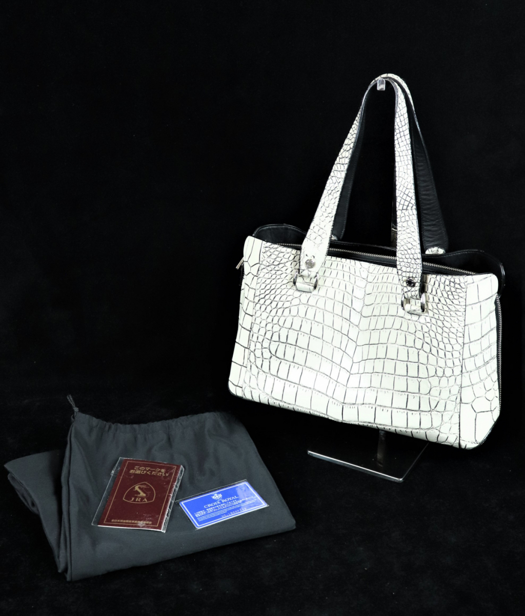 CROIX ROYAL クロワ ロワイヤル ハンドバッグ ブランドバッグ レディースバッグ 日本製462 JRA レザー 革バッグ クロコダイル 025JIQX38