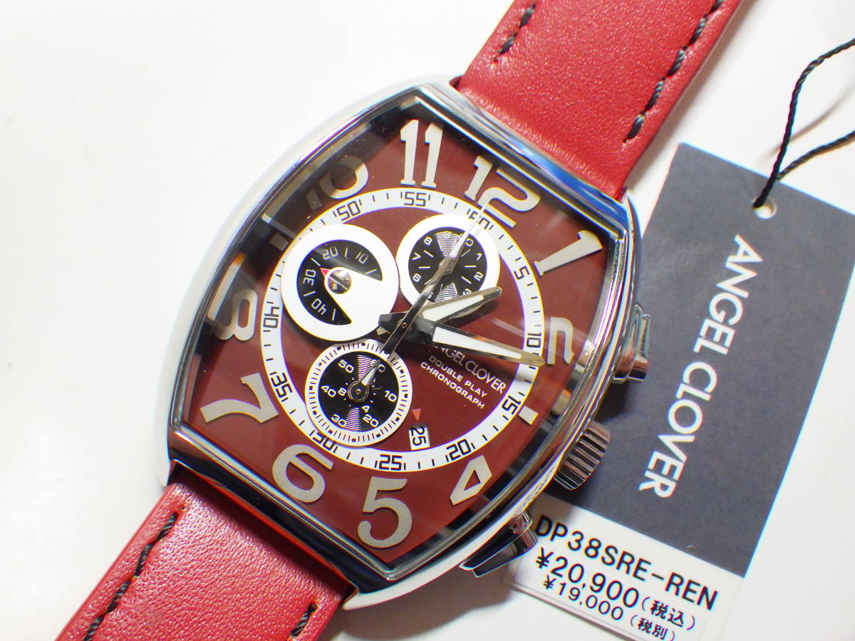 エンジェルクローバー ダブルプレイ クロノグラフ腕時計 DP38SRE-REN #241