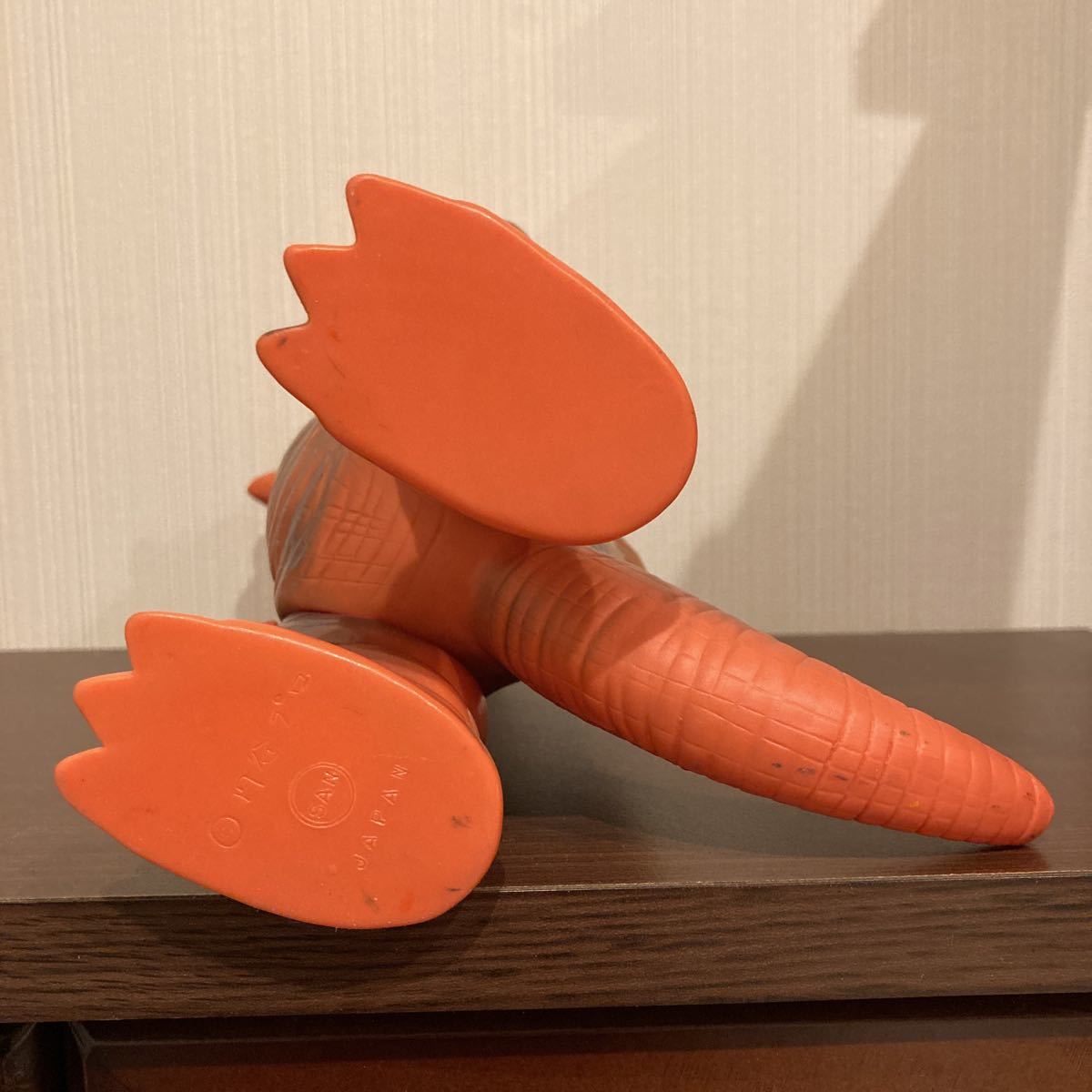 当時物マルサン ガボラ ソフビ 怪獣 ウルトラマン 角1本欠品