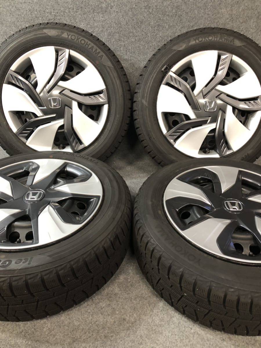 185/60R15 ヨコハマ/ice GUARD/iG50 PLUS 2020年 ホンダ フィット 純正 15インチ 6J +50 100 4H スタッドレス スチール 鉄 4本