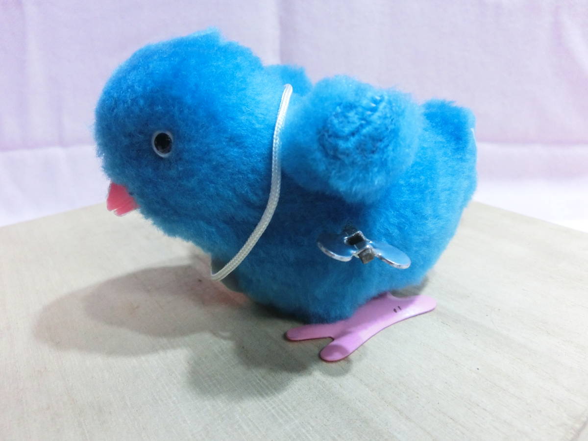 明治生命ハッピ・ピ ゼンマイ仕掛け STマーク しあわせ運ぶ青い鳥