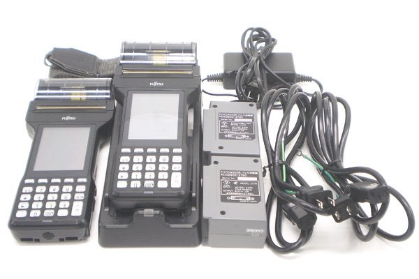☆FUJITSU/富士通 ハンディターミナル2台＋USBクレードル＋充電器