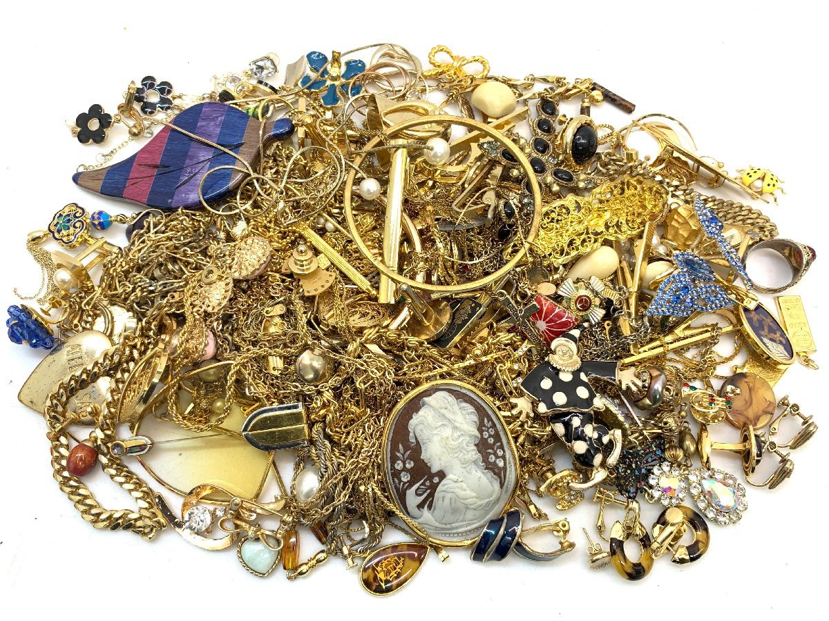 アクセサリー まとめ売り ネックレス イヤリング バングル ブローチ キングラム[fui☆] アクセサリー ジャンク ネックレス ブローチ